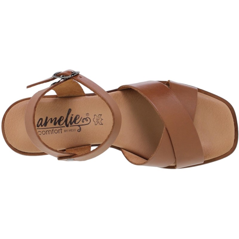 8220270AC - Sandalia Tacón Mujer Cuero