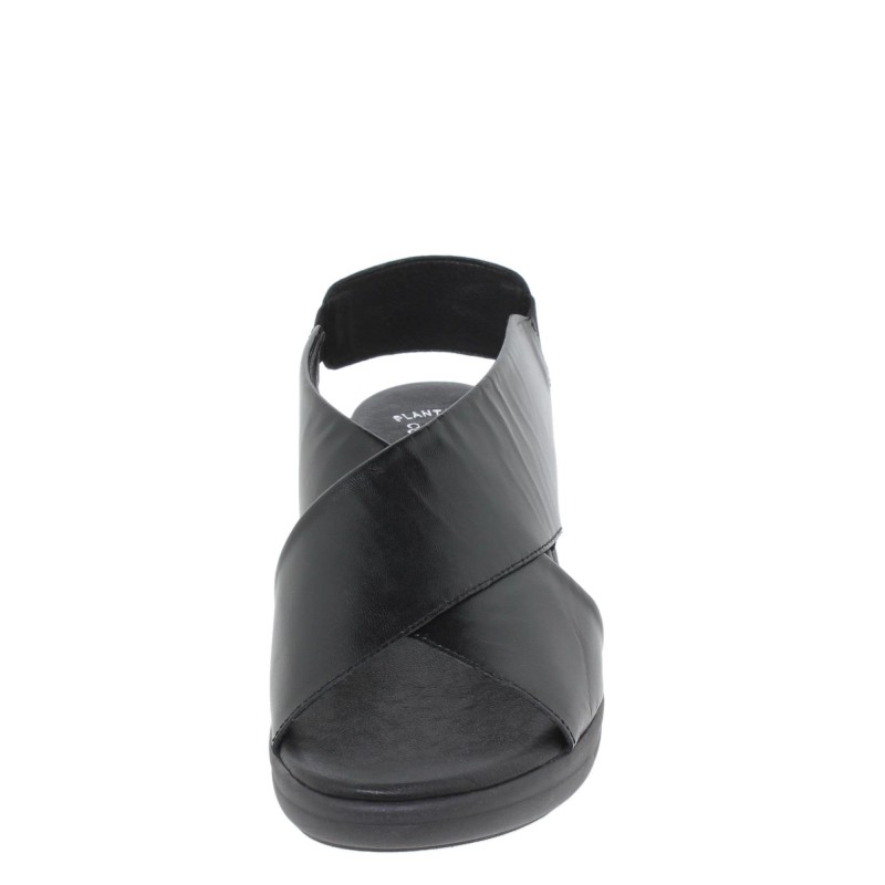 3040288AC - Sandalia Cuña Mujer Negro