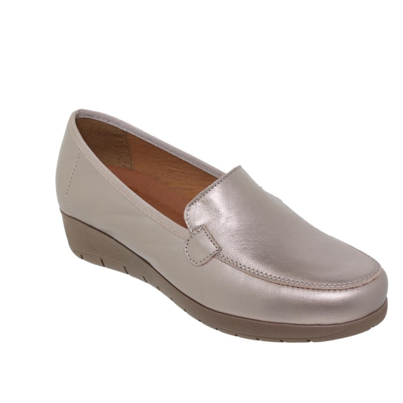 326012702AM - Zapato Cuña Mujer Platino