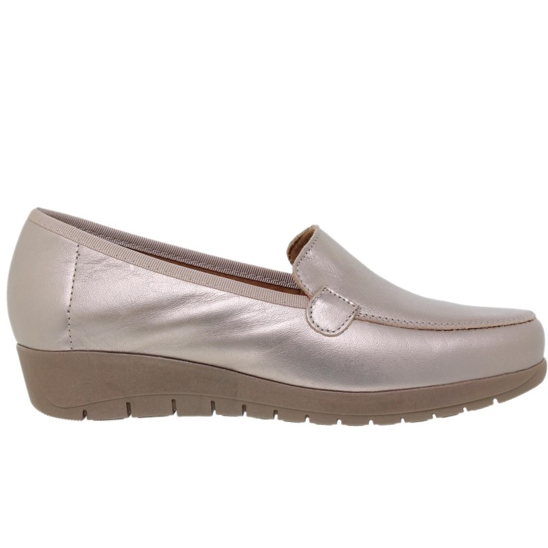 326012702AM - Zapato Cuña Mujer Platino