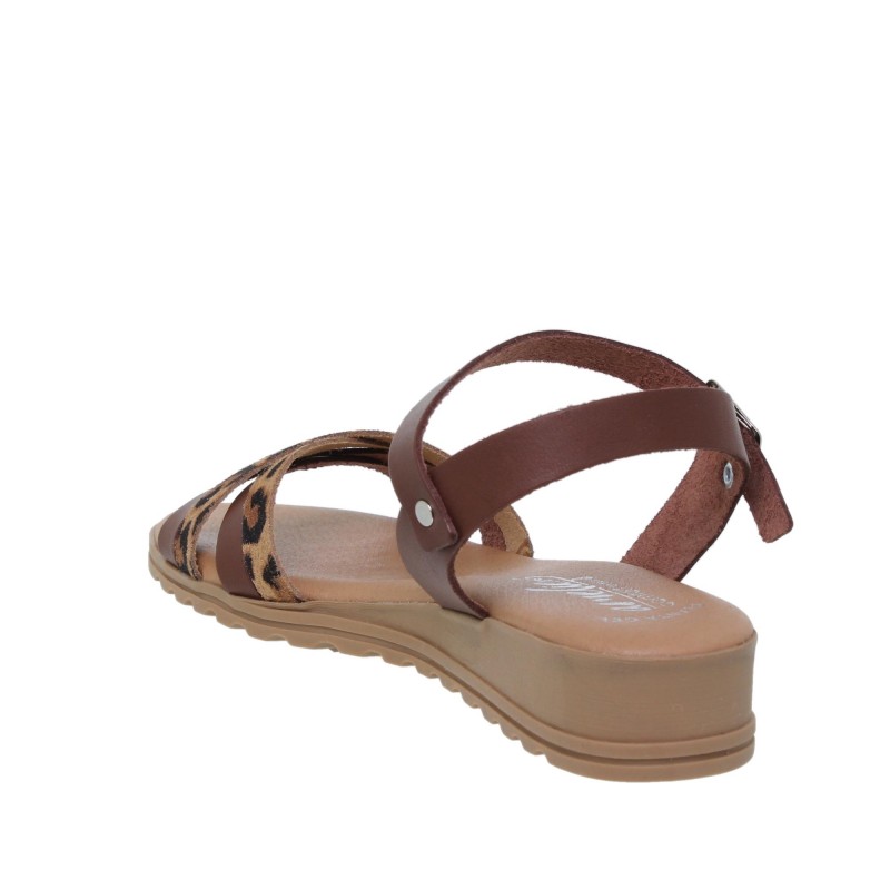 453035AC - Sandalia Cuña Mujer Cuero