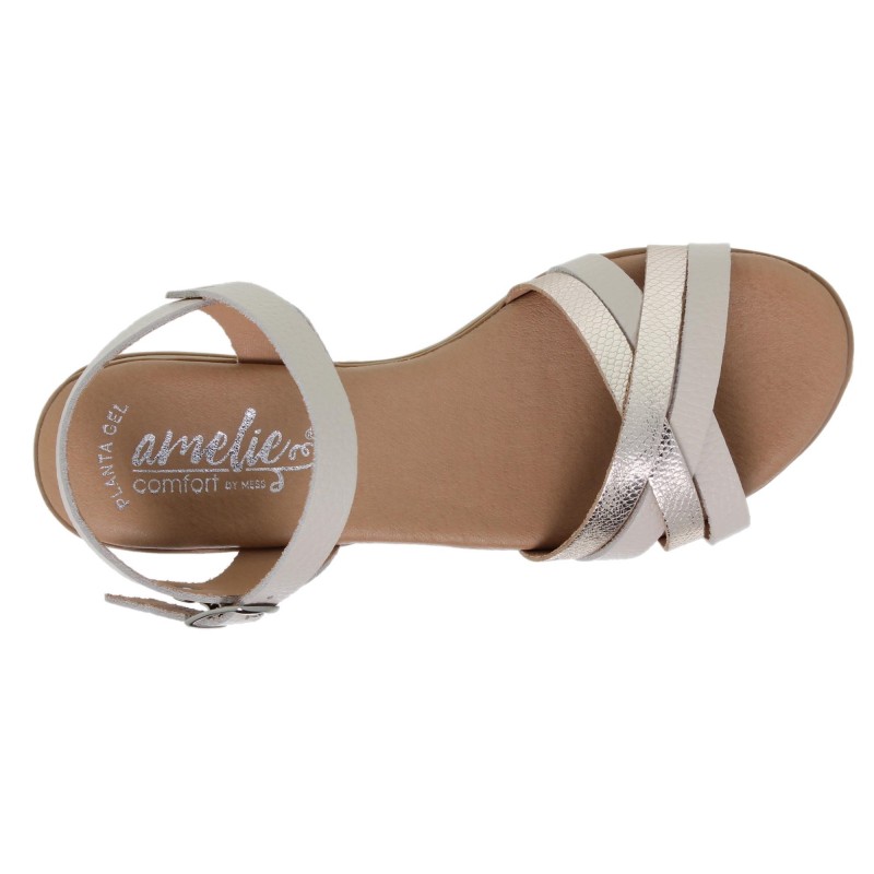 453035AC - Sandalia Cuña Mujer Taupe