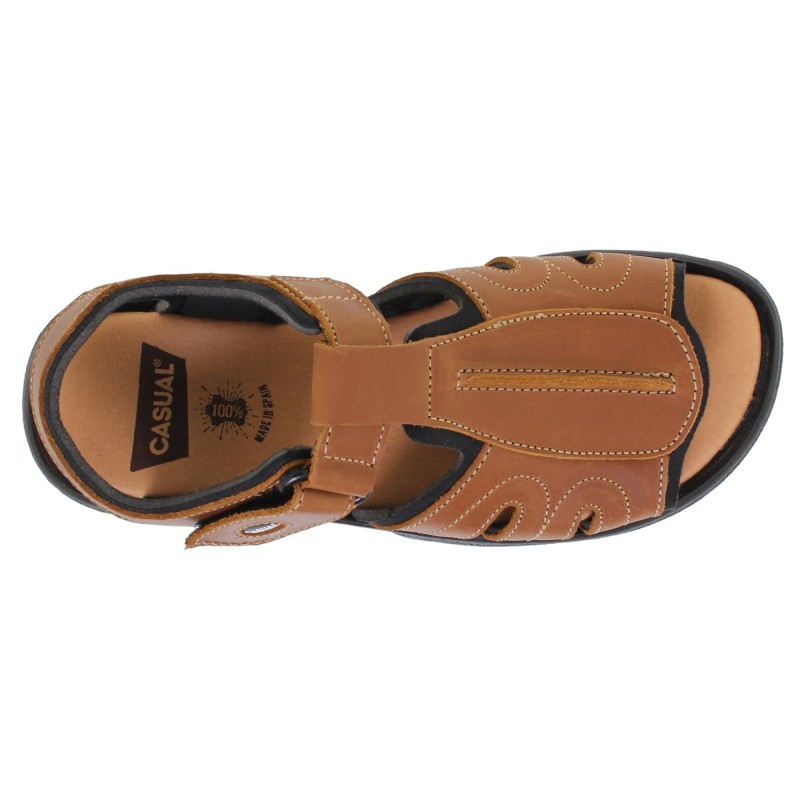 7017CA - Sandalias Hombre Cuero Sport