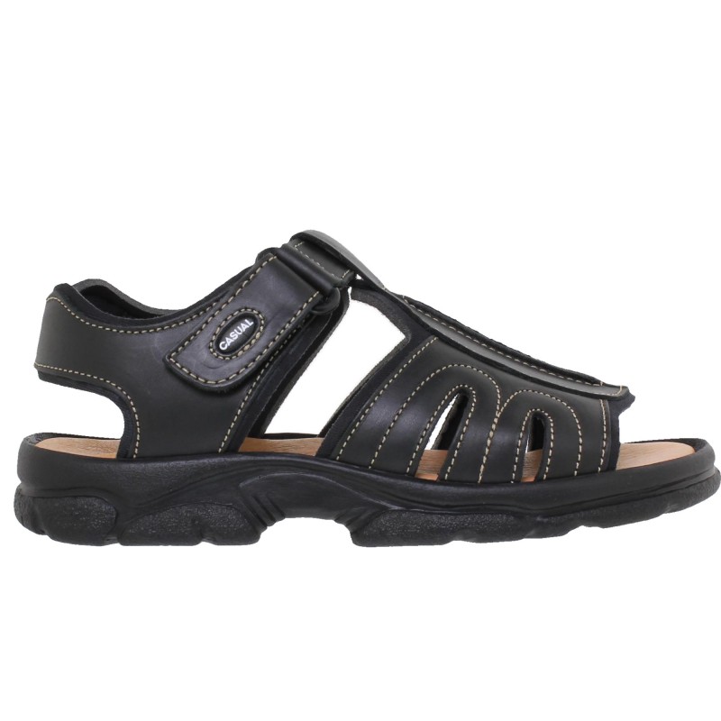 7017CA - Sandalias Hombre Negro Sport