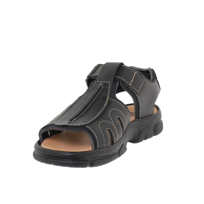 7017CA - Sandalias Hombre Negro Sport