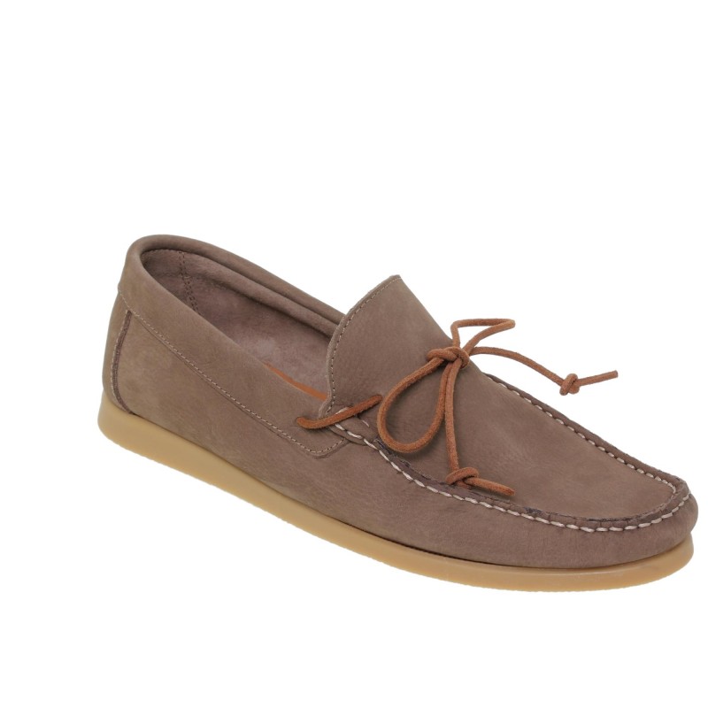 4084384CA - Náutico piel Hombre Taupe
