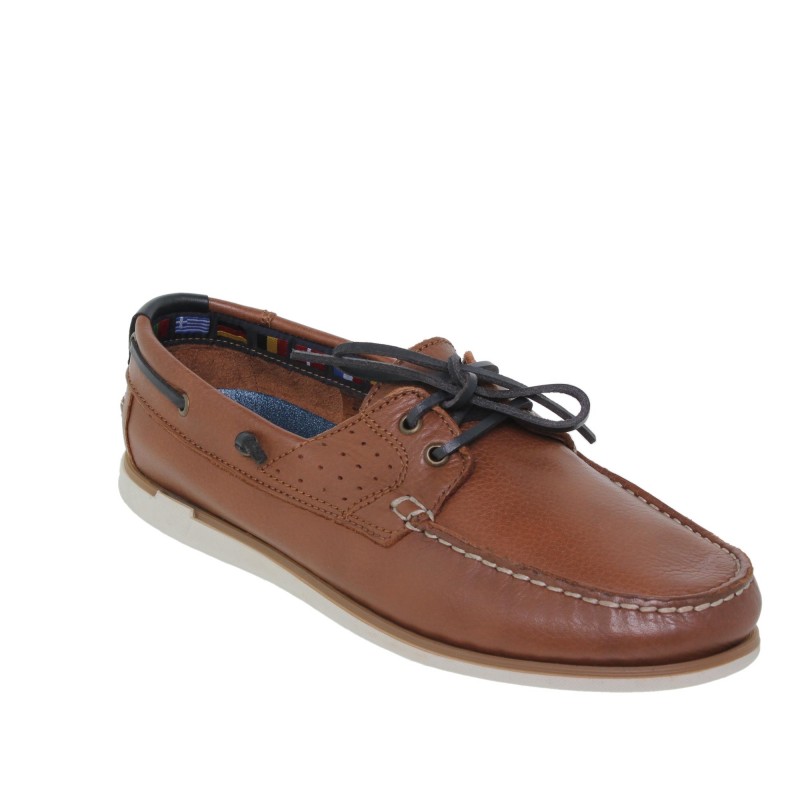 4860605NACA - Náutico cordones Hombre Cuero