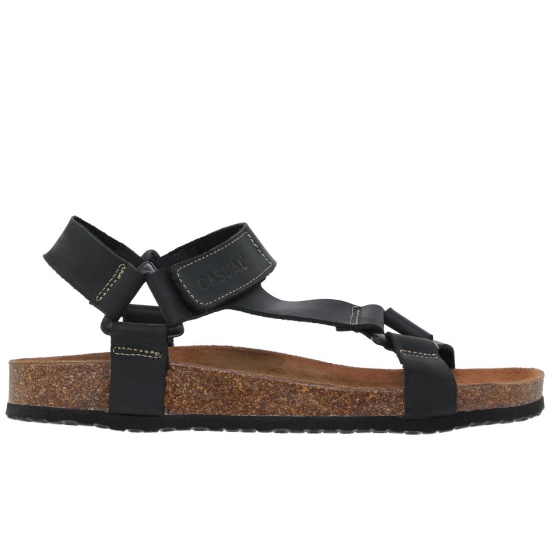 53608079CA - Sandalia BIO cierre velcro Negro