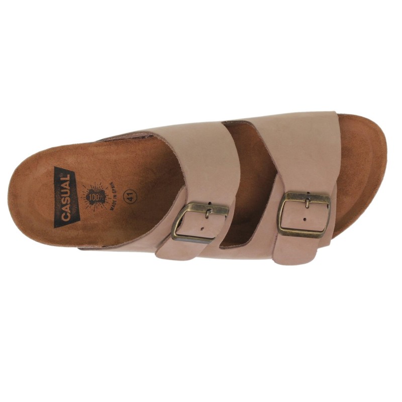 66808020CA - Sandalias BIO Hebillas Hombre Taupe