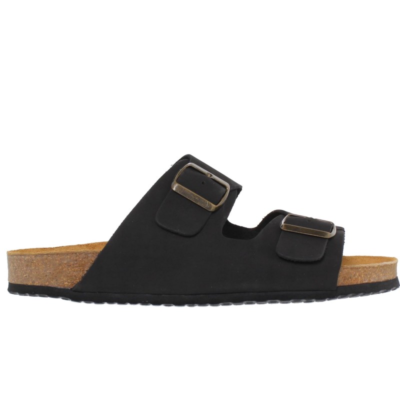 66808020CA - Sandalias BIO Hebillas Hombre Negro