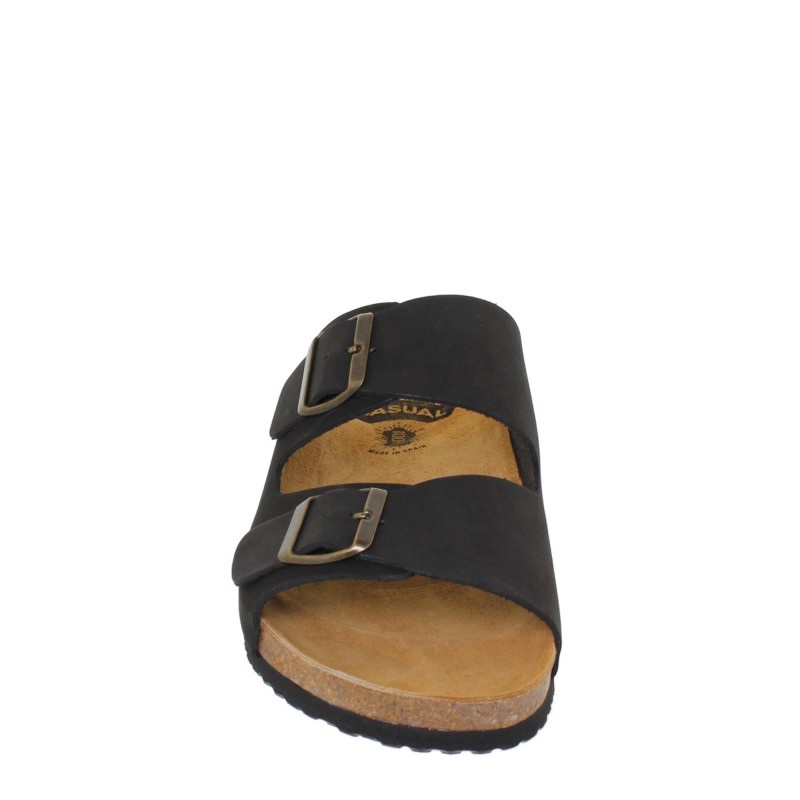 66808020CA - Sandalias BIO Hebillas Hombre Negro
