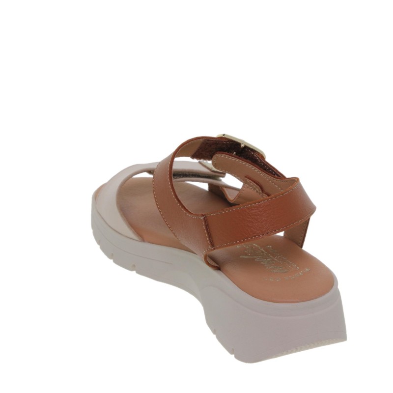 4210105AC - Sandalia Cuña Mujer Piel Multicolor