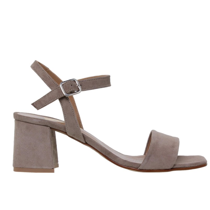 7260281CA - Sandalia Tacón Mujer Piel Taupe