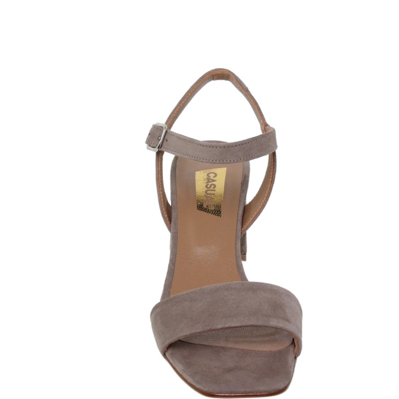 7260281CA - Sandalia Tacón Mujer Piel Taupe