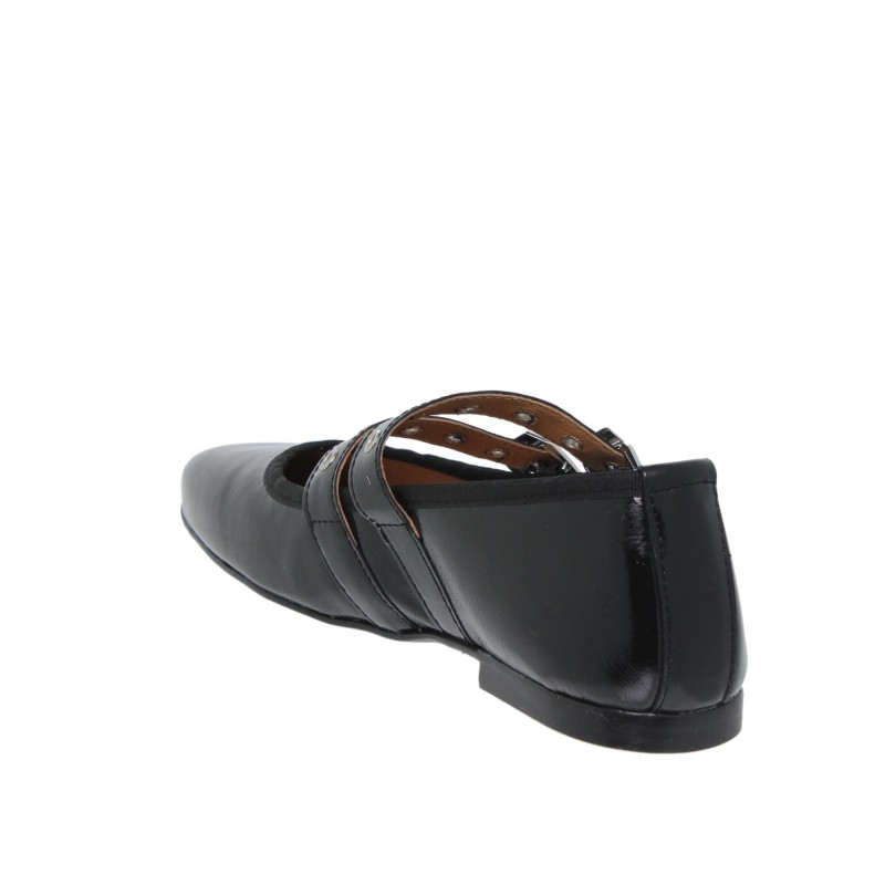 16055CA - Zapato Plano Mujer Piel Negro