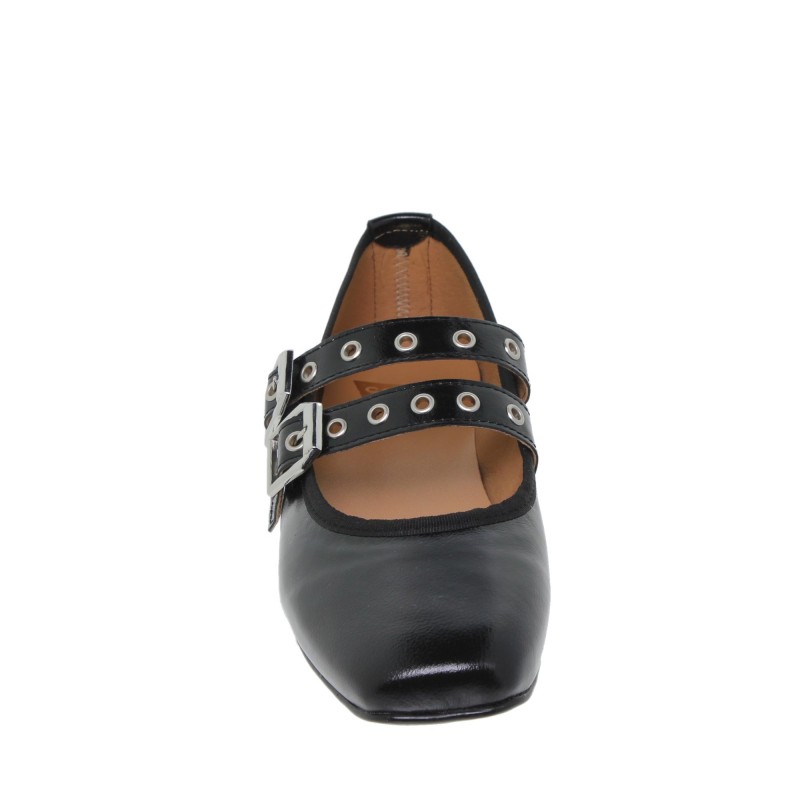 16055CA - Zapato Plano Mujer Piel Negro