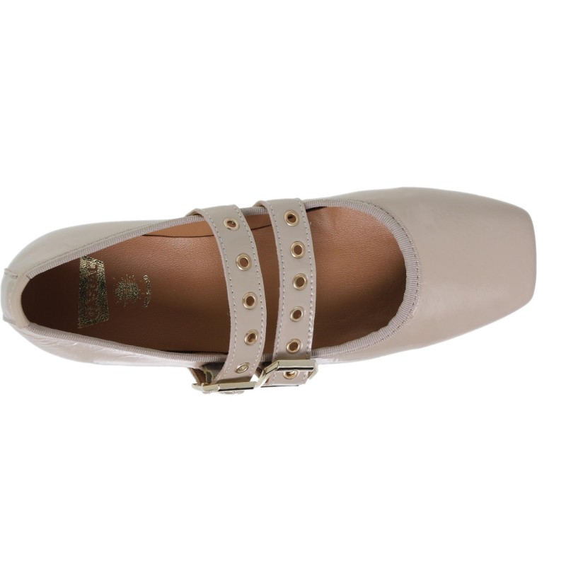 16055CA - Zapato Plano Mujer Piel Beig