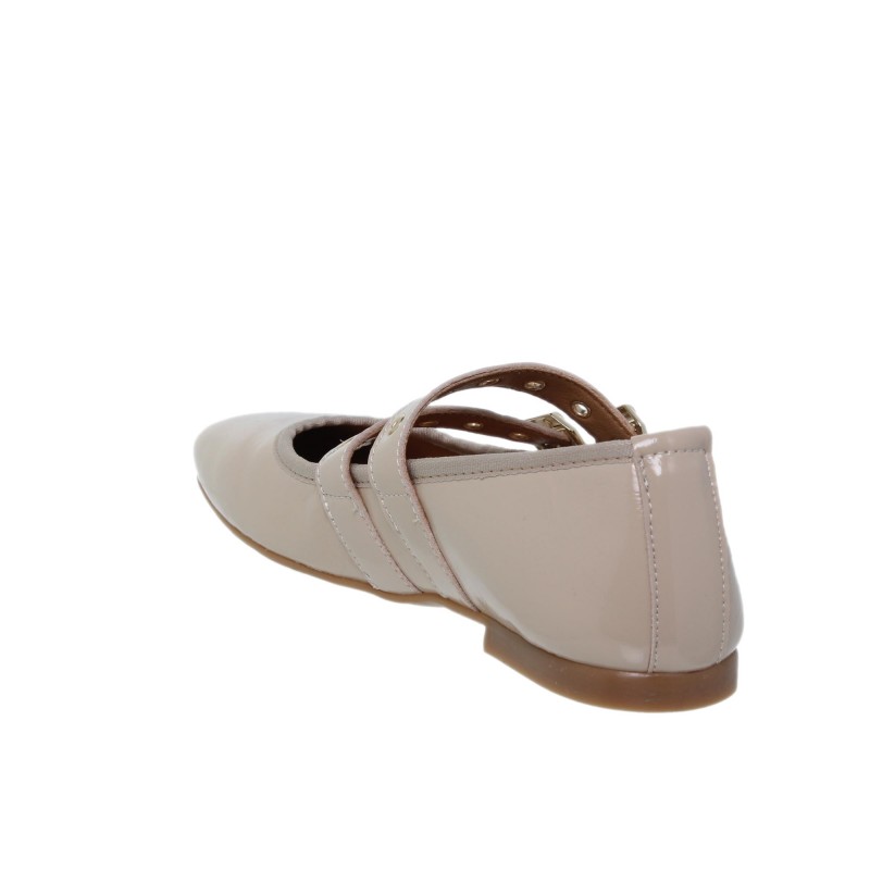 16055CA - Zapato Plano Mujer Piel Beig