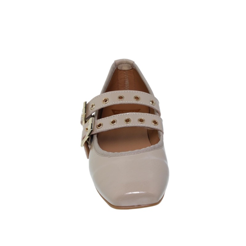 16055CA - Zapato Plano Mujer Piel Beig