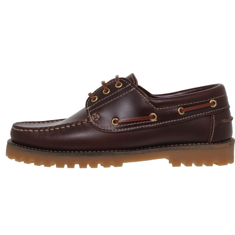 7401121CA - Zapato Náutico Hombre Piel Marrón