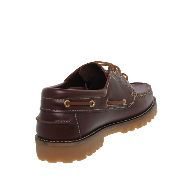 7401121CA - Zapato Náutico Hombre Piel Marrón