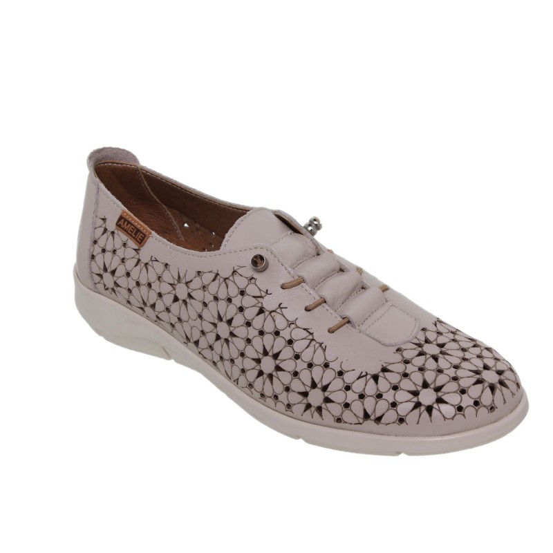 81701444AC - Zapato Deportivo Calado Mujer Piel Beig