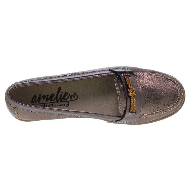53601436AC - Zapato Mocasín Mujer Piel Cobre