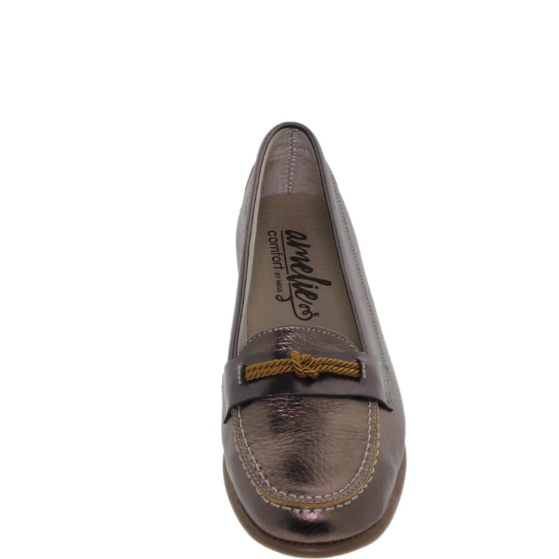 53601436AC - Zapato Mocasín Mujer Piel Cobre