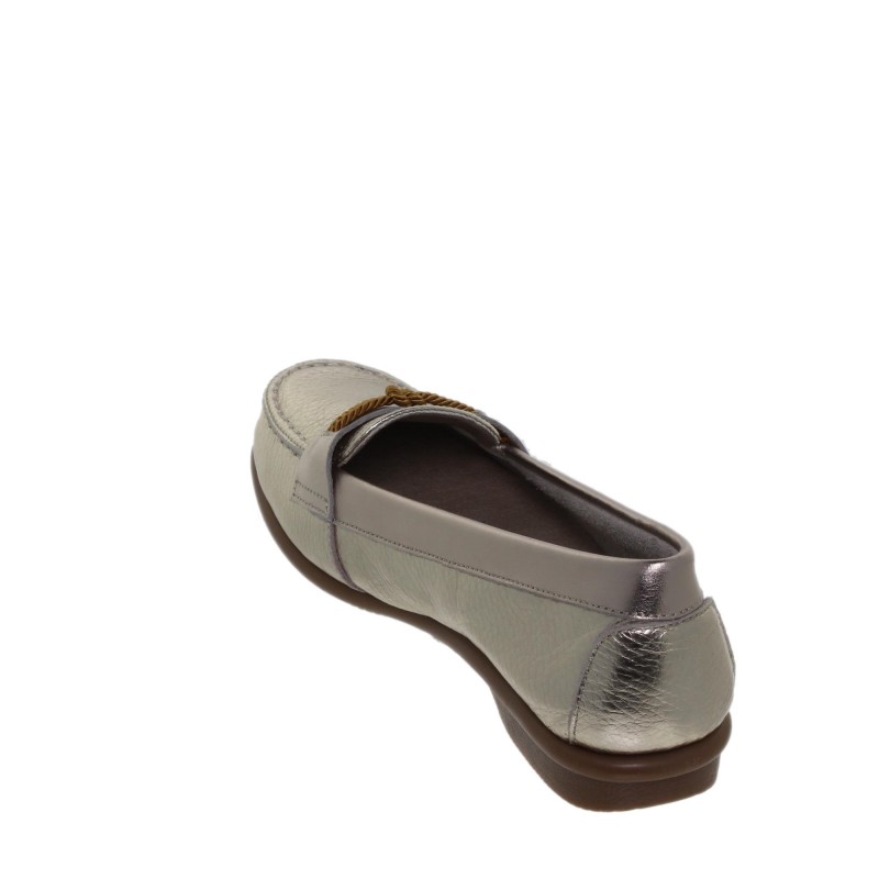 53601436AC - Zapato Mocasín Mujer Piel Oro