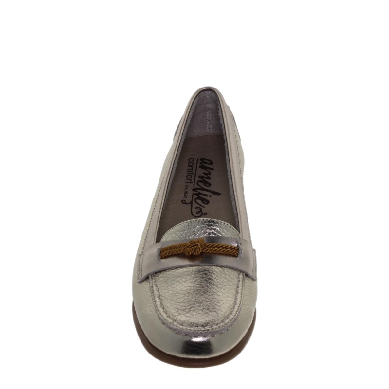 53601436AC - Zapato Mocasín Mujer Piel Oro