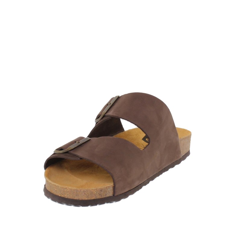 66808020CA - Sandalias BIO Marrón Hebillas