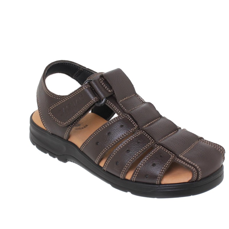37006CA - Sandalias Hombre Cangrejeras Marrón