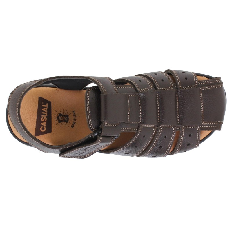37006CA - Sandalias Hombre Cangrejeras Marrón