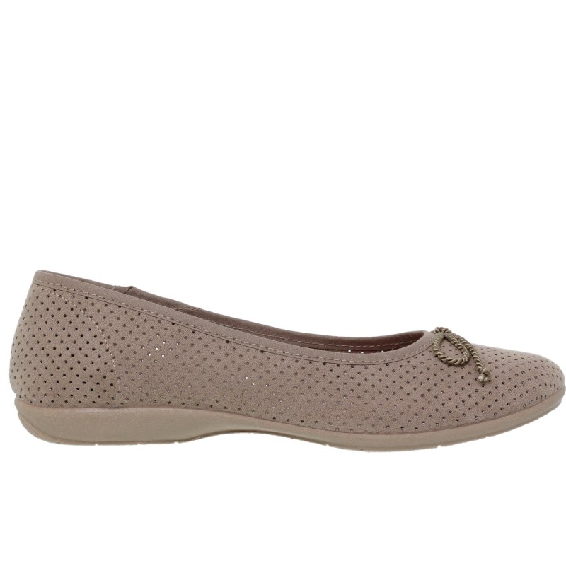 3120701AM - Zapato Plano Mujer Arena