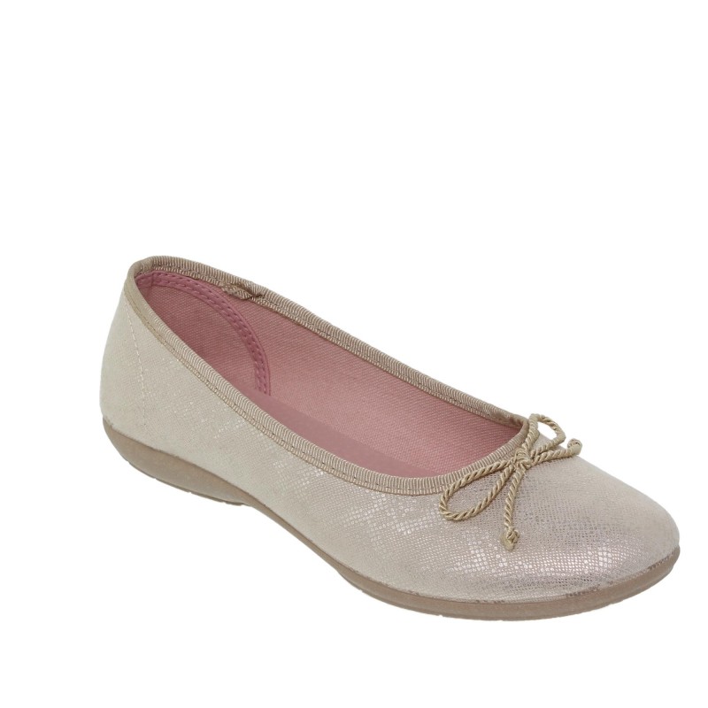 1550702AM - Zapato Plano Mujer Platino