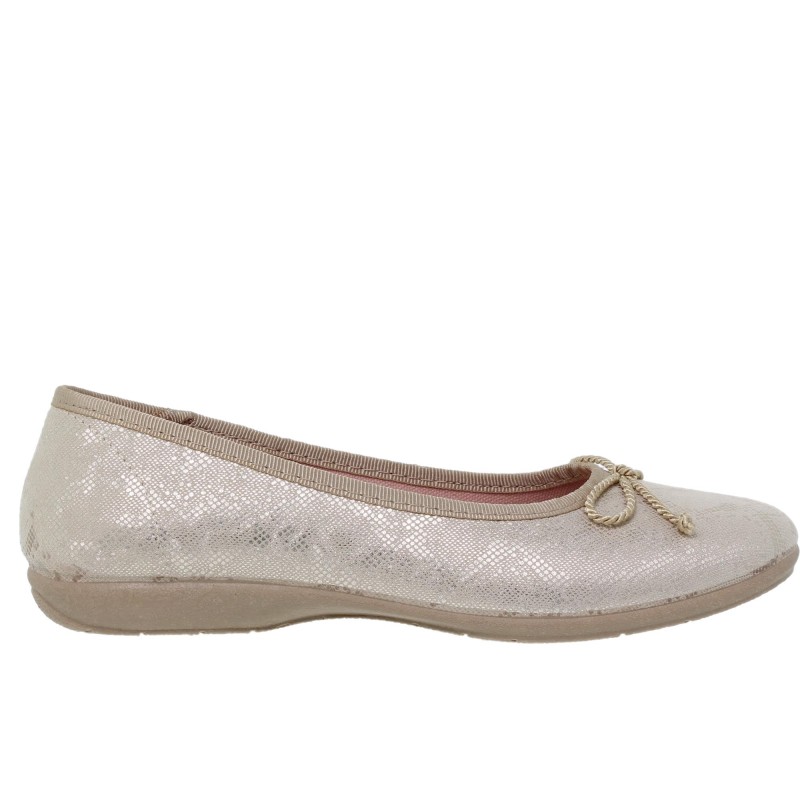 1550702AM - Zapato Plano Mujer Platino
