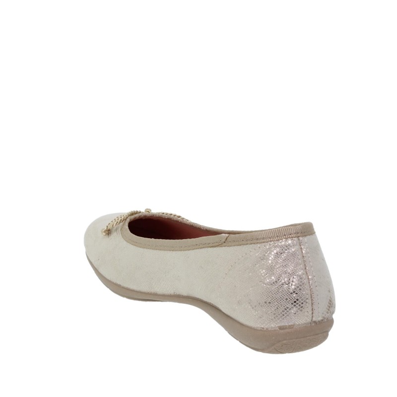 1550702AM - Zapato Plano Mujer Platino