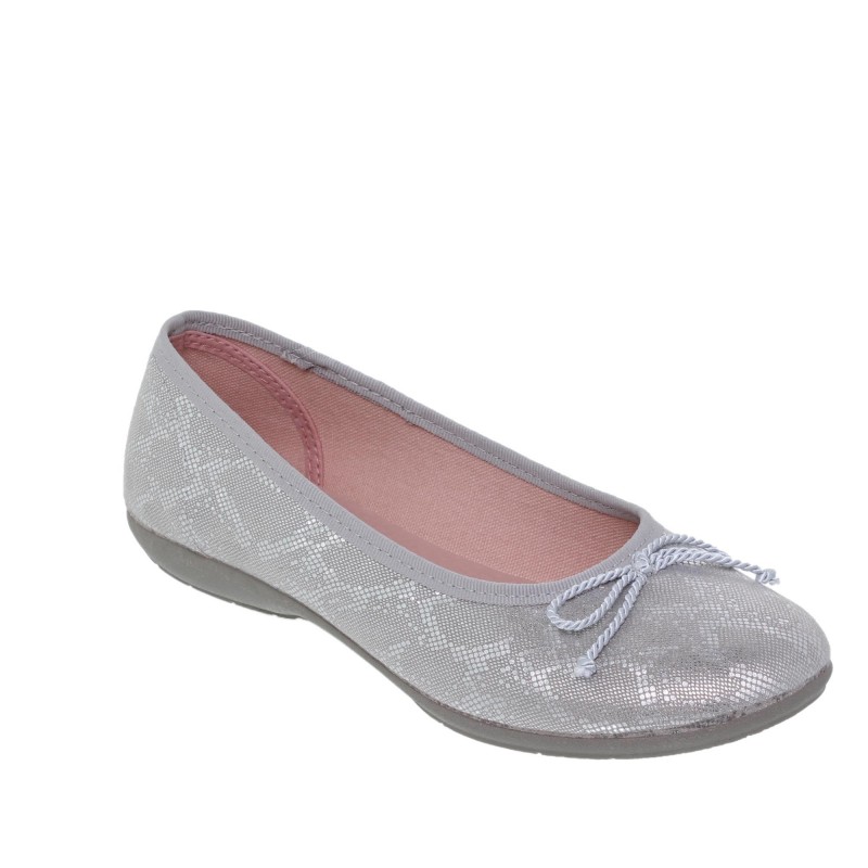 1550702AM - Zapato Plano Mujer Plata