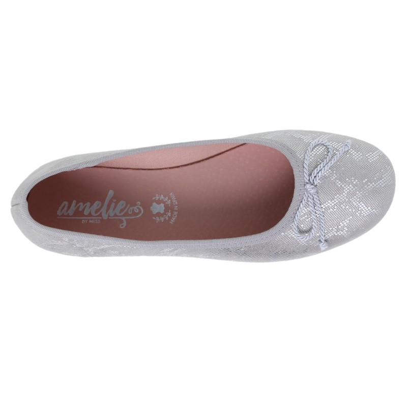 1550702AM - Zapato Plano Mujer Plata