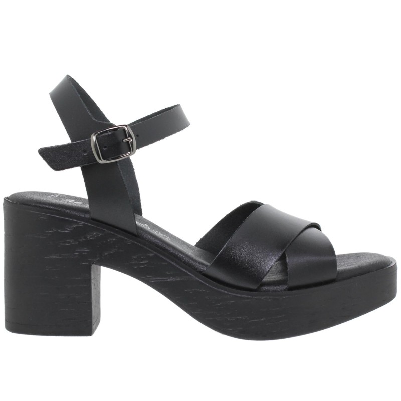 8220270AC - Sandalia Tacón Mujer Negro