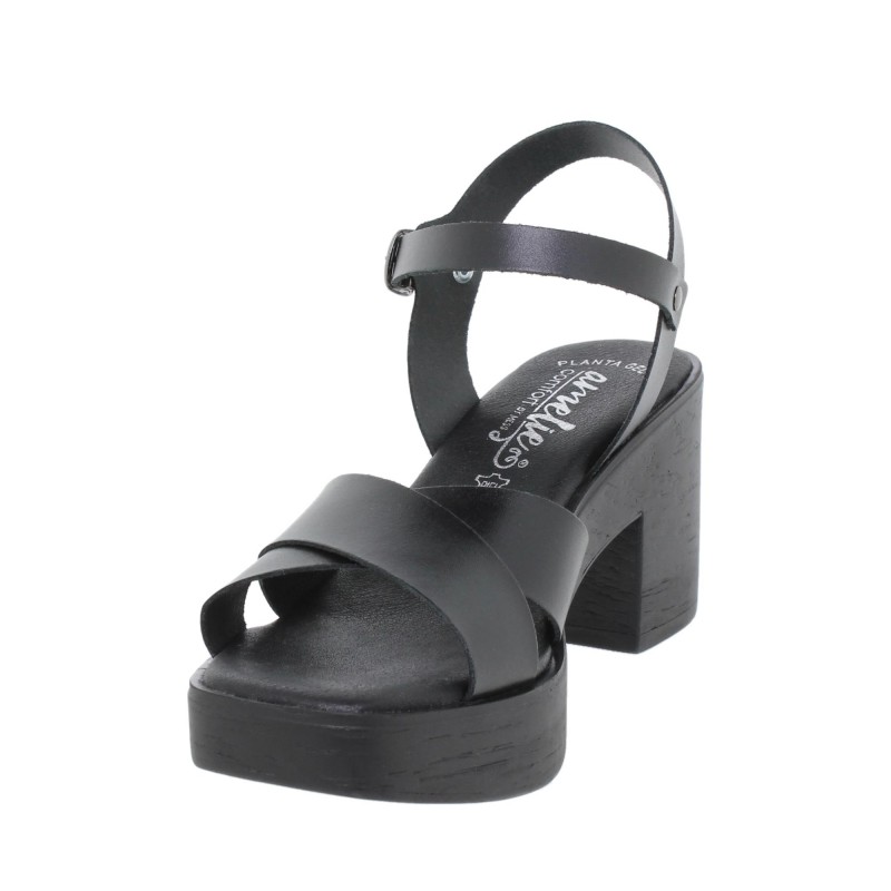 8220270AC - Sandalia Tacón Mujer Negro