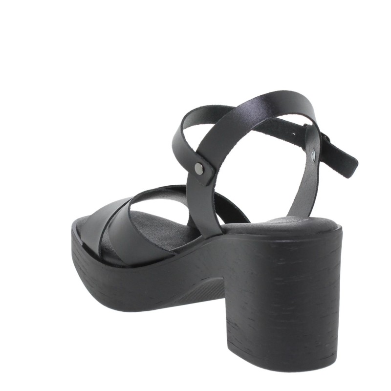 8220270AC - Sandalia Tacón Mujer Negro