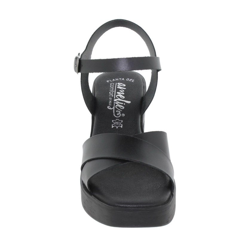 8220270AC - Sandalia Tacón Mujer Negro